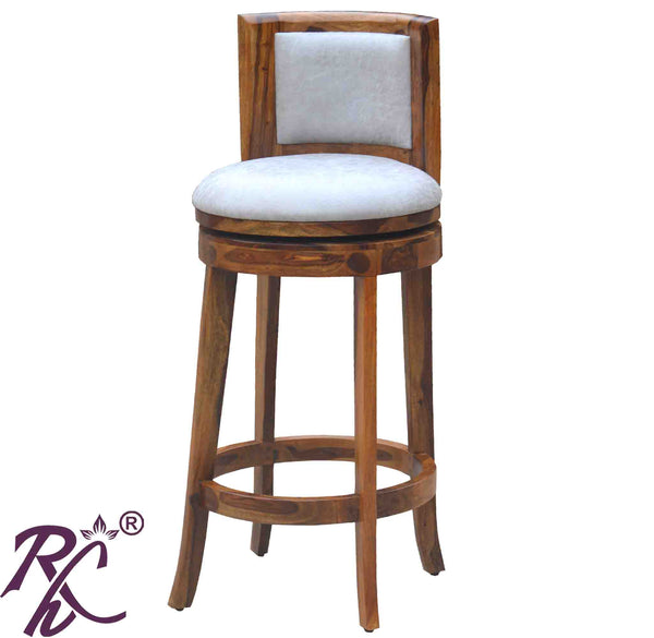 Solid Wood Revolving Bar Chair - Main Image
