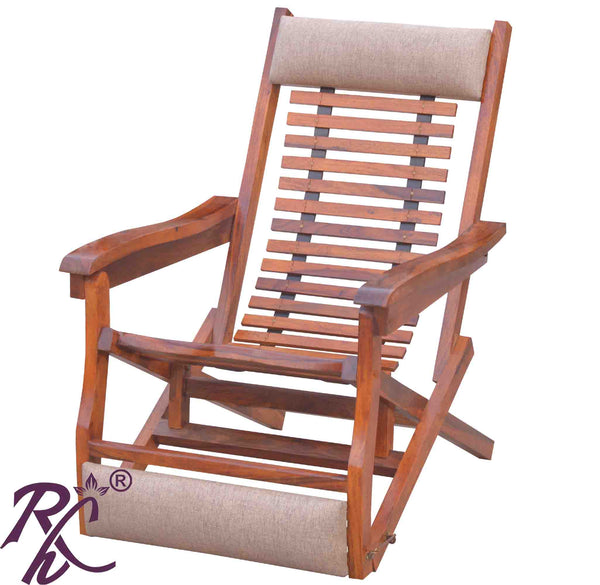 Solid Wooden Strip Rest Chair RAJ HANDICRAFT