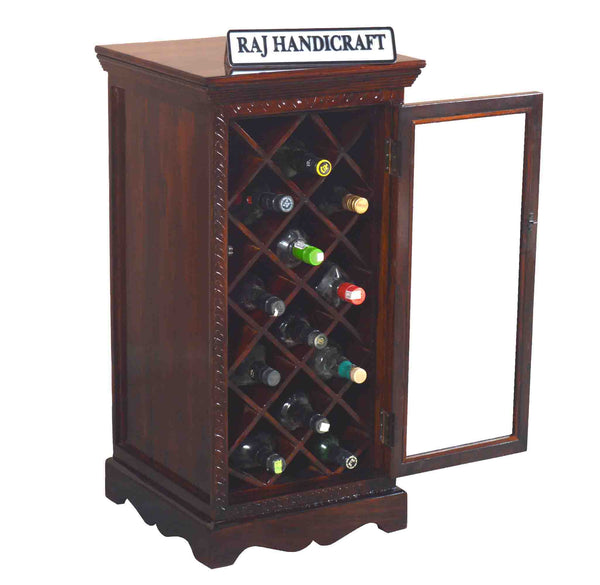 Solid Wood Bar Wine Bottle Rack