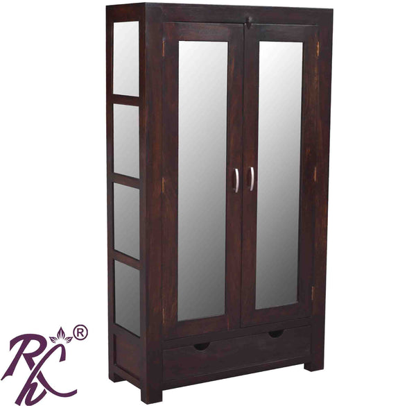 Wooden cupboard with sale glass