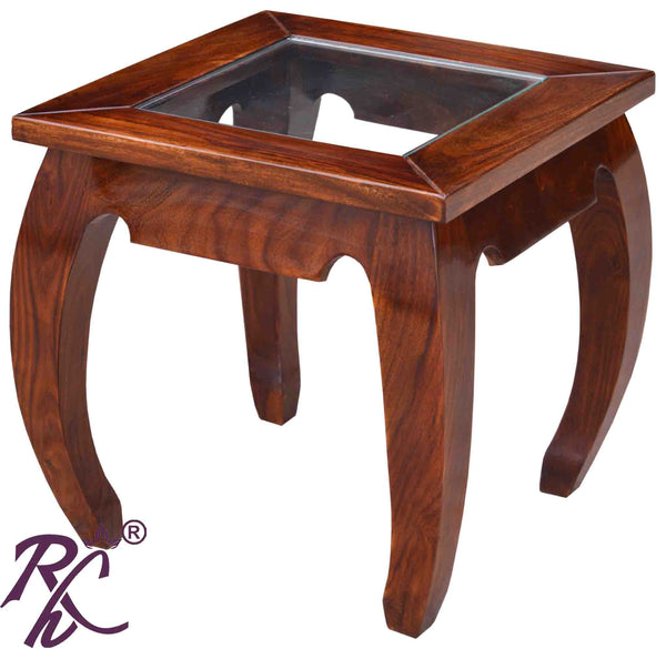 Solid Wood Lamp Side Table - RAJ HANDICRAFT