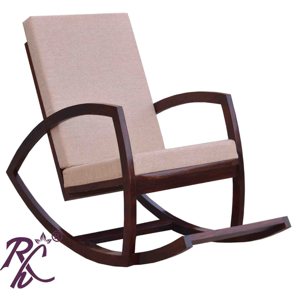 Solid Wood Cushion Rocking Chair RAJ HANDICRAFT