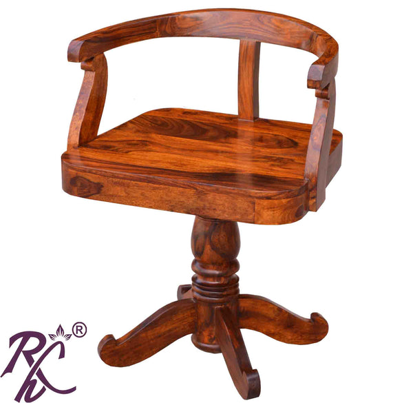 Solid Wooden Rolling Easy Chair