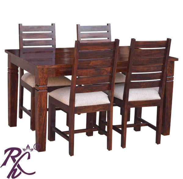 Wooden Throat Design Dining Set 4 Seater RAJ HANDICRAFT