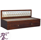 Solid Wooden Stripe Sofa Cum Bed