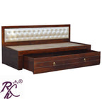 Solid Wooden Stripe Sofa Cum Bed