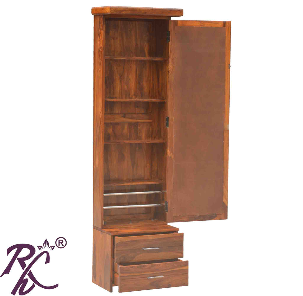 Solid Sheesham Wood Dressing With Mirror Storage