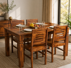Sheesham Wooden Dining 4 Seater Set