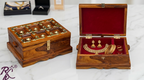 Solid Sheesham Wood L+T Brass Work Jewellery Box