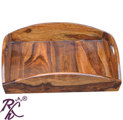 Raj Handicraft Solid Sheesham Wood Tray Square