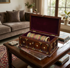 Solid Wood Traditional L+T Design Storage Bangle Box