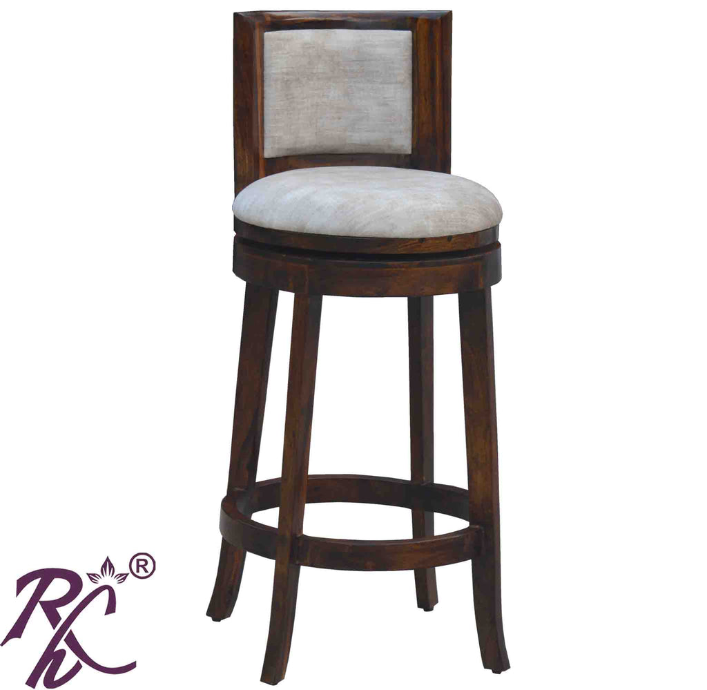 Solid Wood Revolving Bar Chair