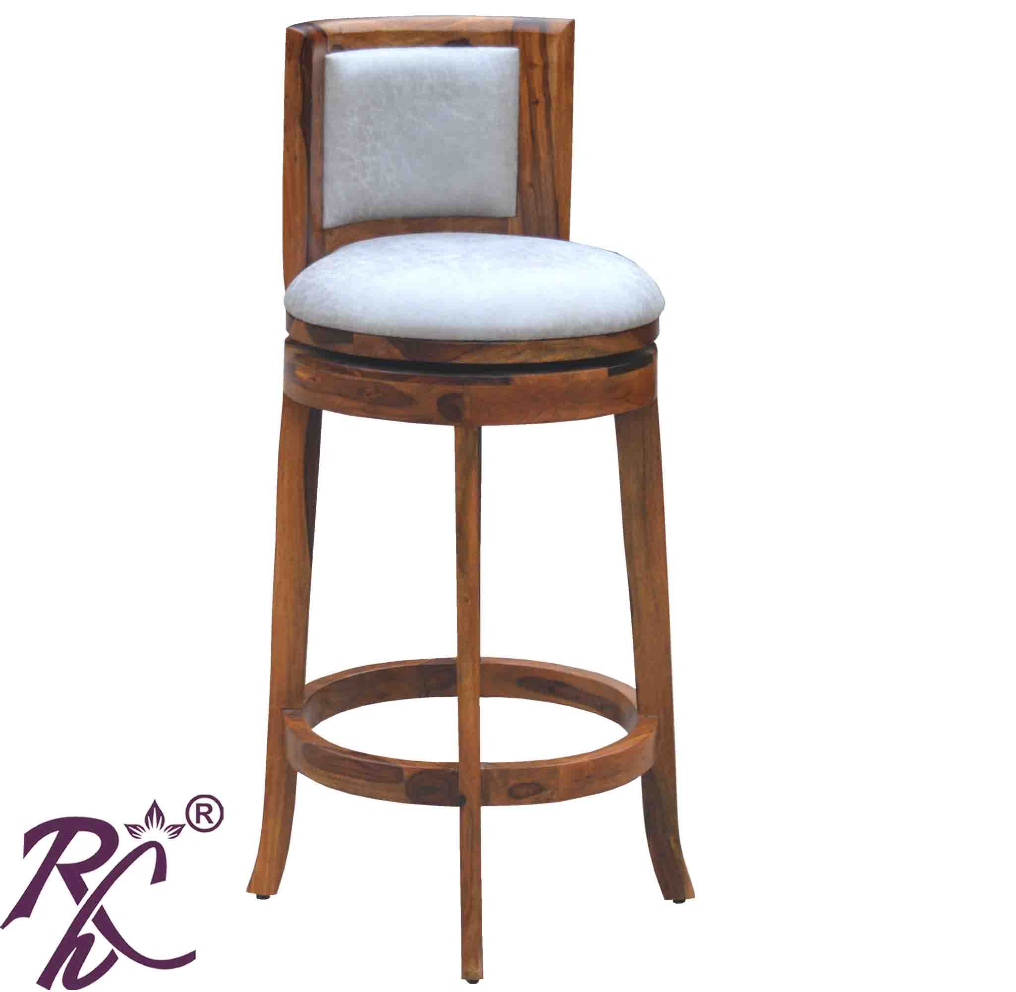 Solid Wood Revolving Bar Chair