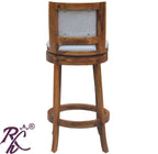 Solid Wood Revolving Bar Chair