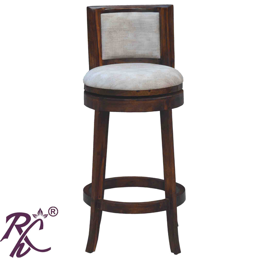 Solid Wood Revolving Bar Chair