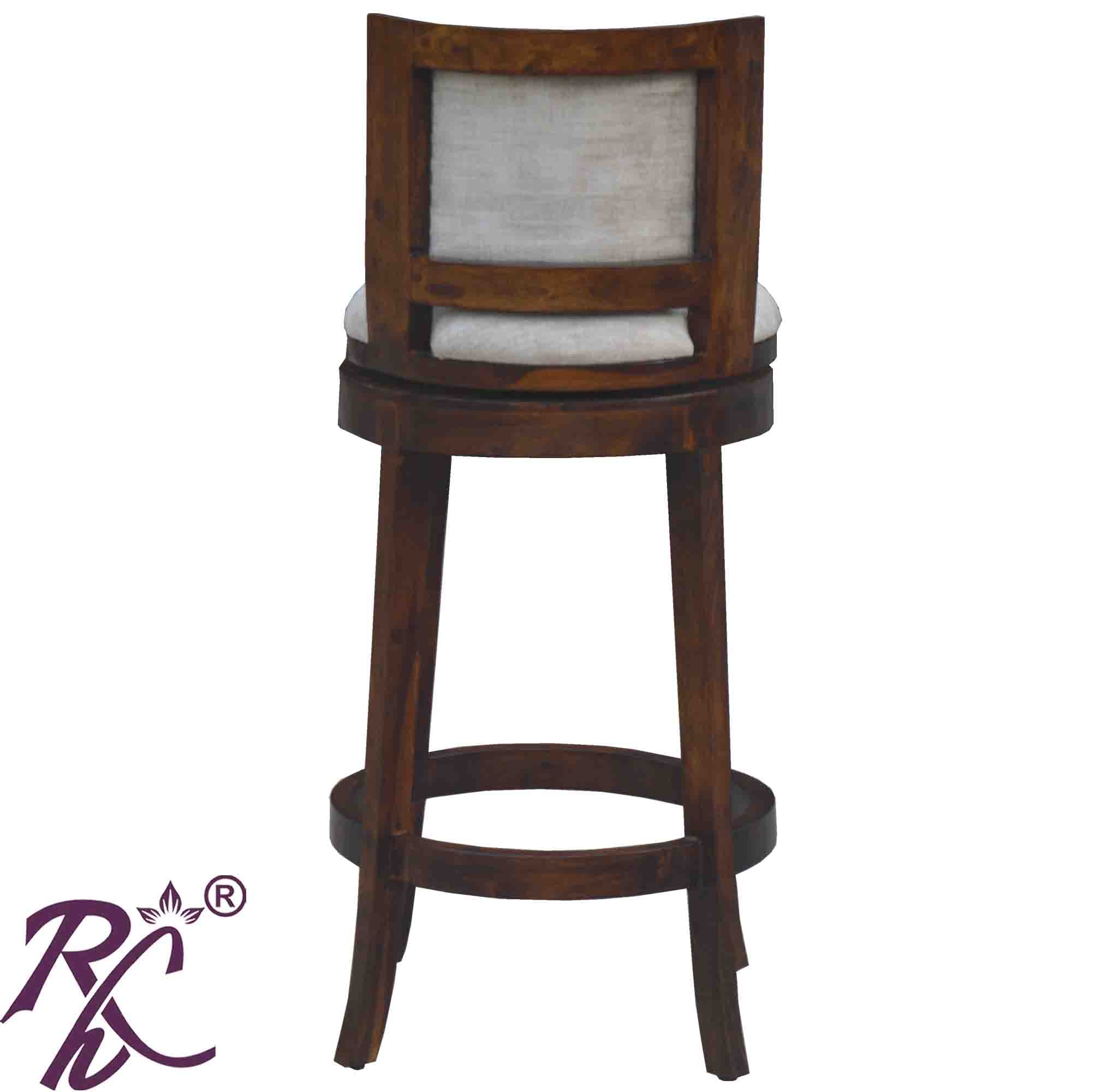 Solid Wood Revolving Bar Chair