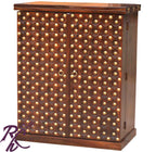 Solid Wooden Wood Bakhra Design Bar Cabinet
