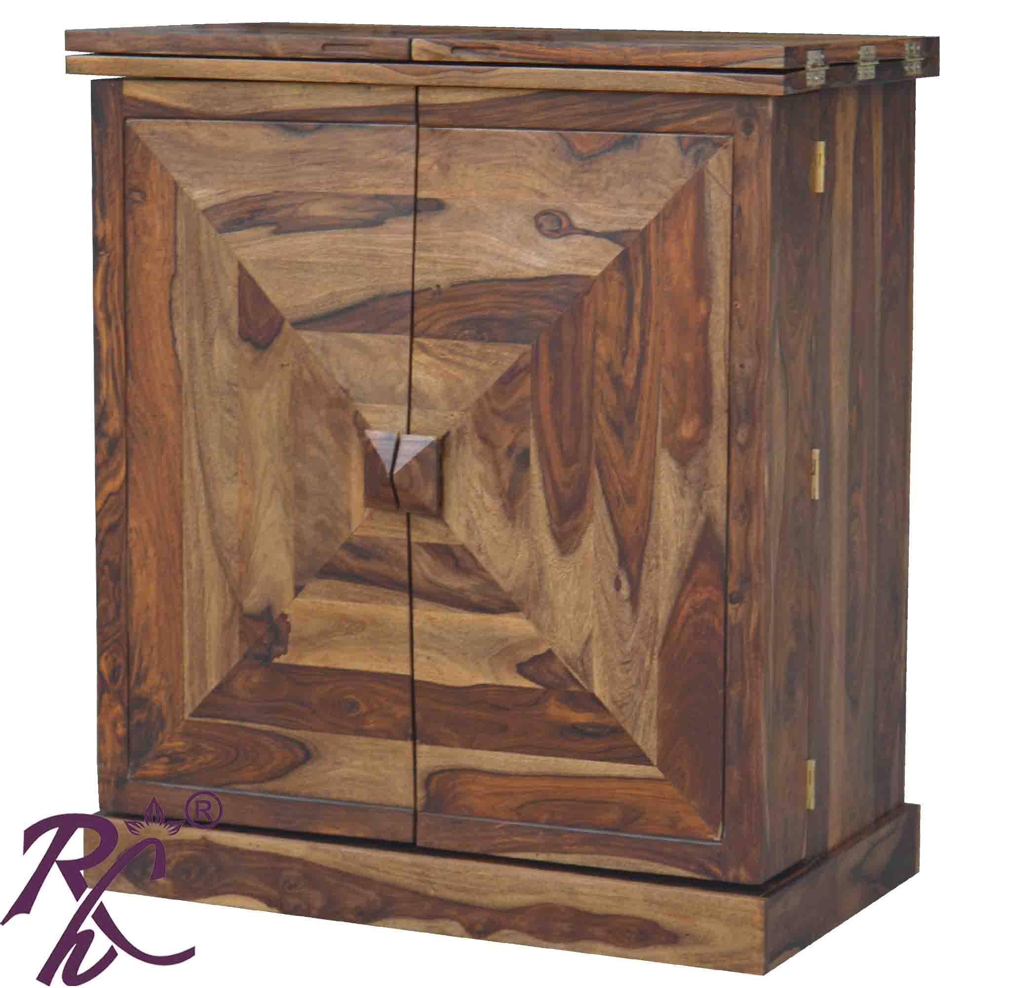 Solid Wood Bar Cabinet