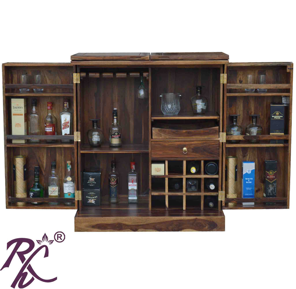Solid Wood Bar Cabinet