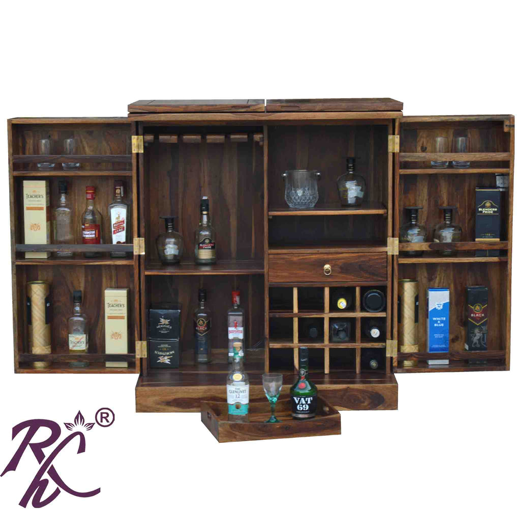 Solid Wood Bar Cabinet