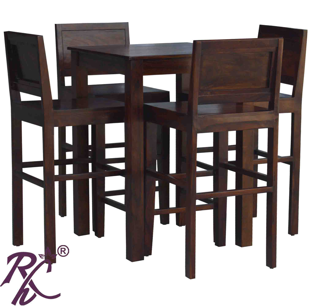 Solid Wood 4 Saeter Bar Table Set