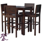 Solid Wood 4 Saeter Bar Table Set