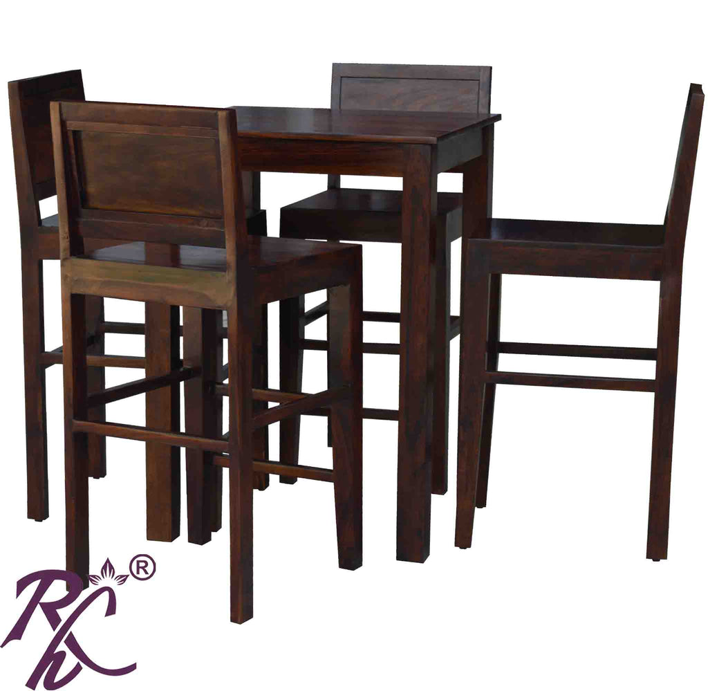 Solid Wood 4 Saeter Bar Table Set
