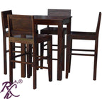 Solid Wood 4 Saeter Bar Table Set