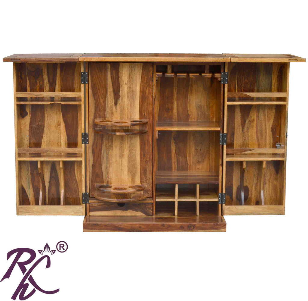 Solid Wood Royale Cadbury Door Design Bar Cabinet