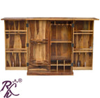 Solid Wood Royale Cadbury Door Design Bar Cabinet