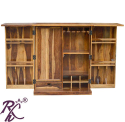 Solid Wood Royale Cadbury Door Design Bar Cabinet