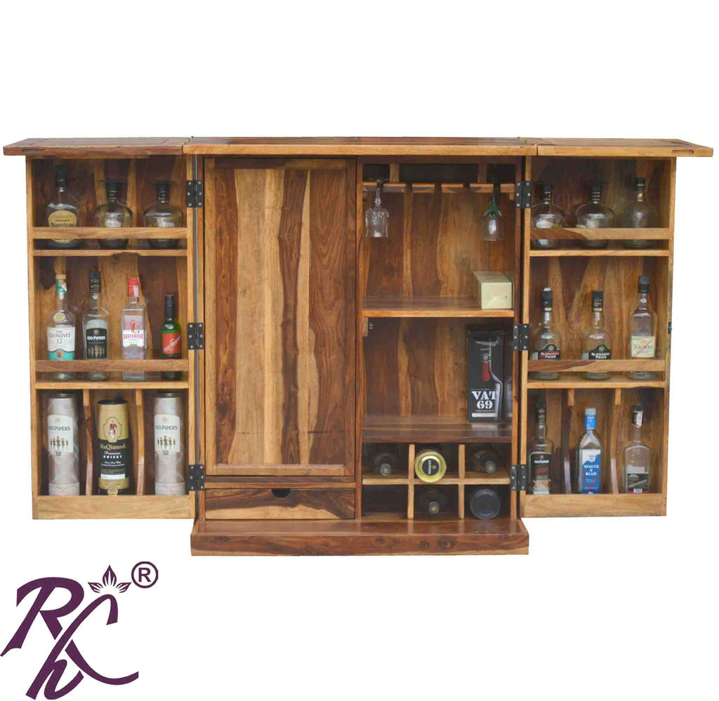 Solid Wood Royale Cadbury Door Design Bar Cabinet