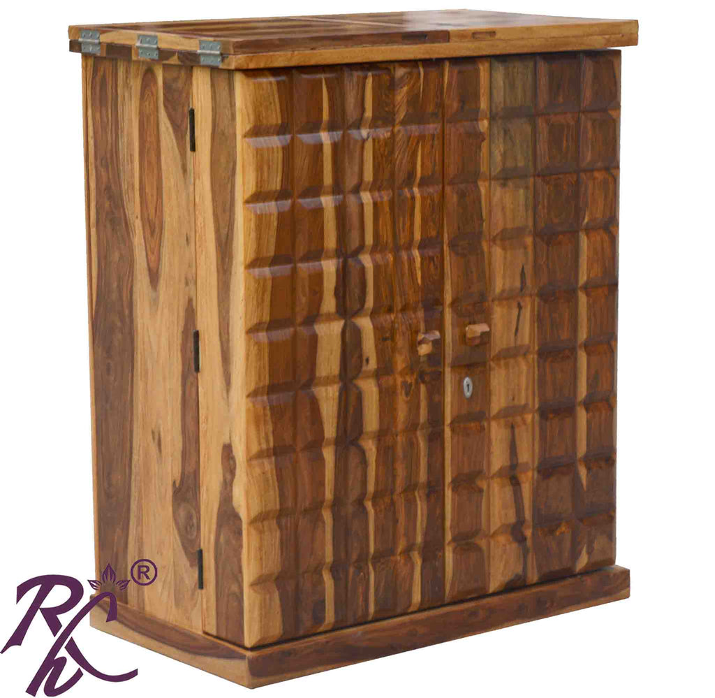 Solid Wood Royale Cadbury Door Design Bar Cabinet