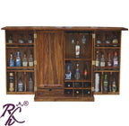 Solid Wood Royale Cadbury Door Design Bar Cabinet