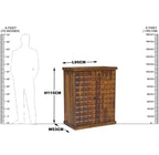 Solid Wood Royale Cadbury Door Design Bar Cabinet