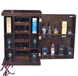 Solid Wood Small Bar Cabinet