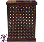 Solid Wooden Wood Bakhra Door Design Small Bar Cabinet