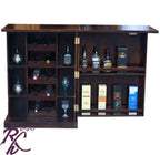 Solid Wooden Wood Bakhra Door Design Small Bar Cabinet
