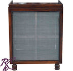 Solid Sheesham Wood 2 Doors Sideboard Cabinet