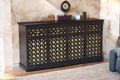 Solid Wood Brass Bakhra Sideboard