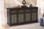 Solid Wood Brass Bakhra Sideboard