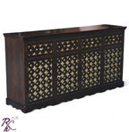 Solid Wood Brass Bakhra Sideboard