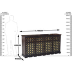 Solid Wood Brass Bakhra Sideboard