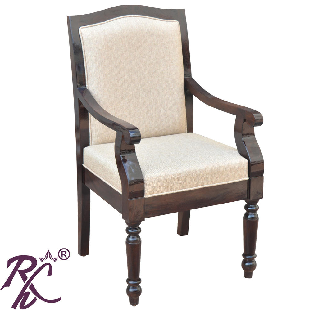 Solid Sheesham Wood Carving Arm Chair