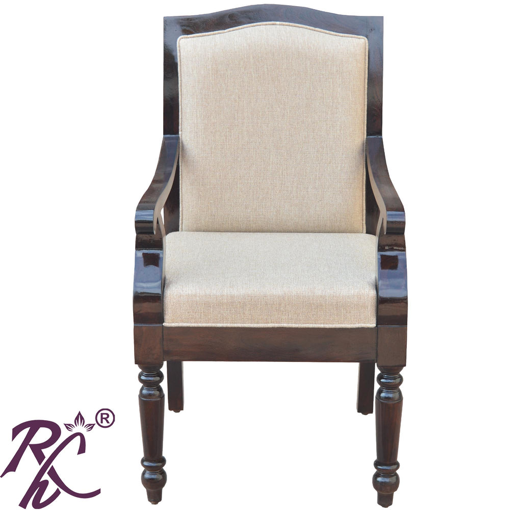Solid Sheesham Wood Carving Arm Chair