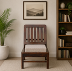 Solid Wood Low Height Arm Chair Cushion Top