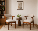Solid Wood Contemporary Arm Chair