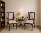 Solid Wood Arm Cushion Chair