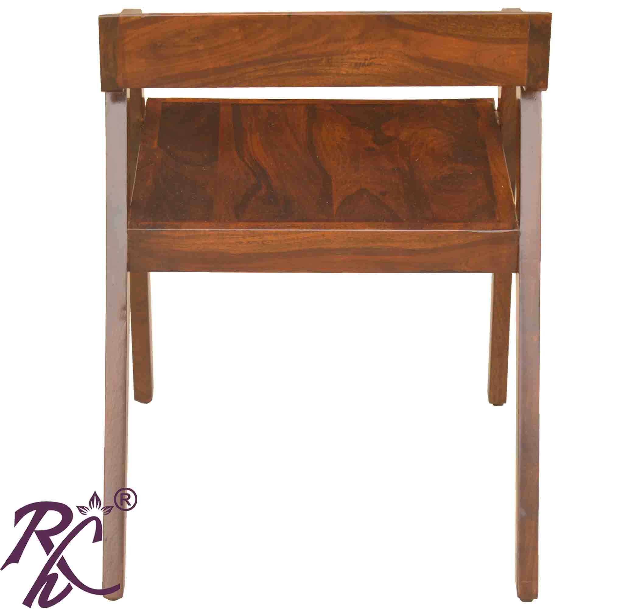 Solid Wood Arm Chair Wooden Top