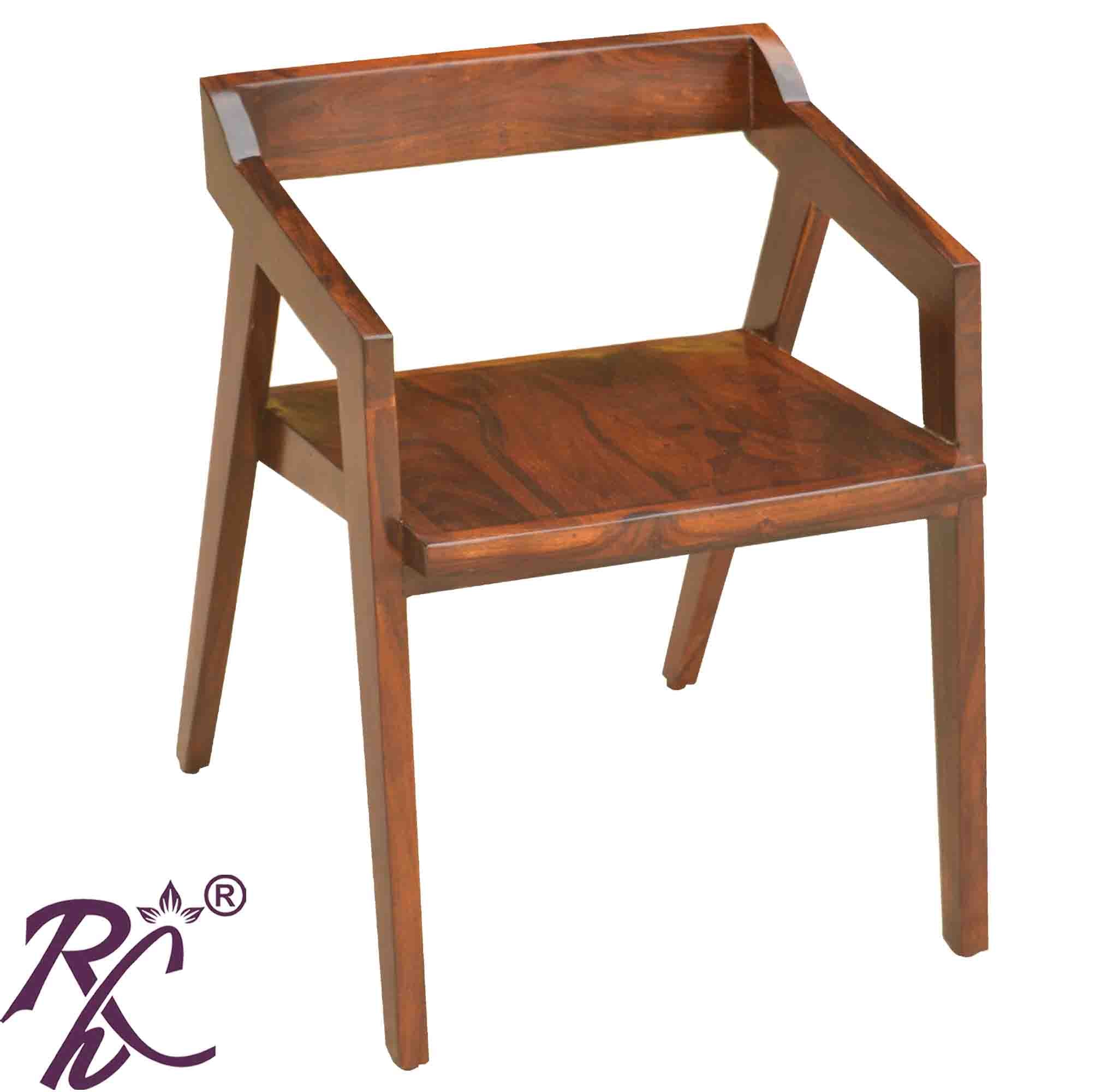 Solid Wood Arm Chair Wooden Top